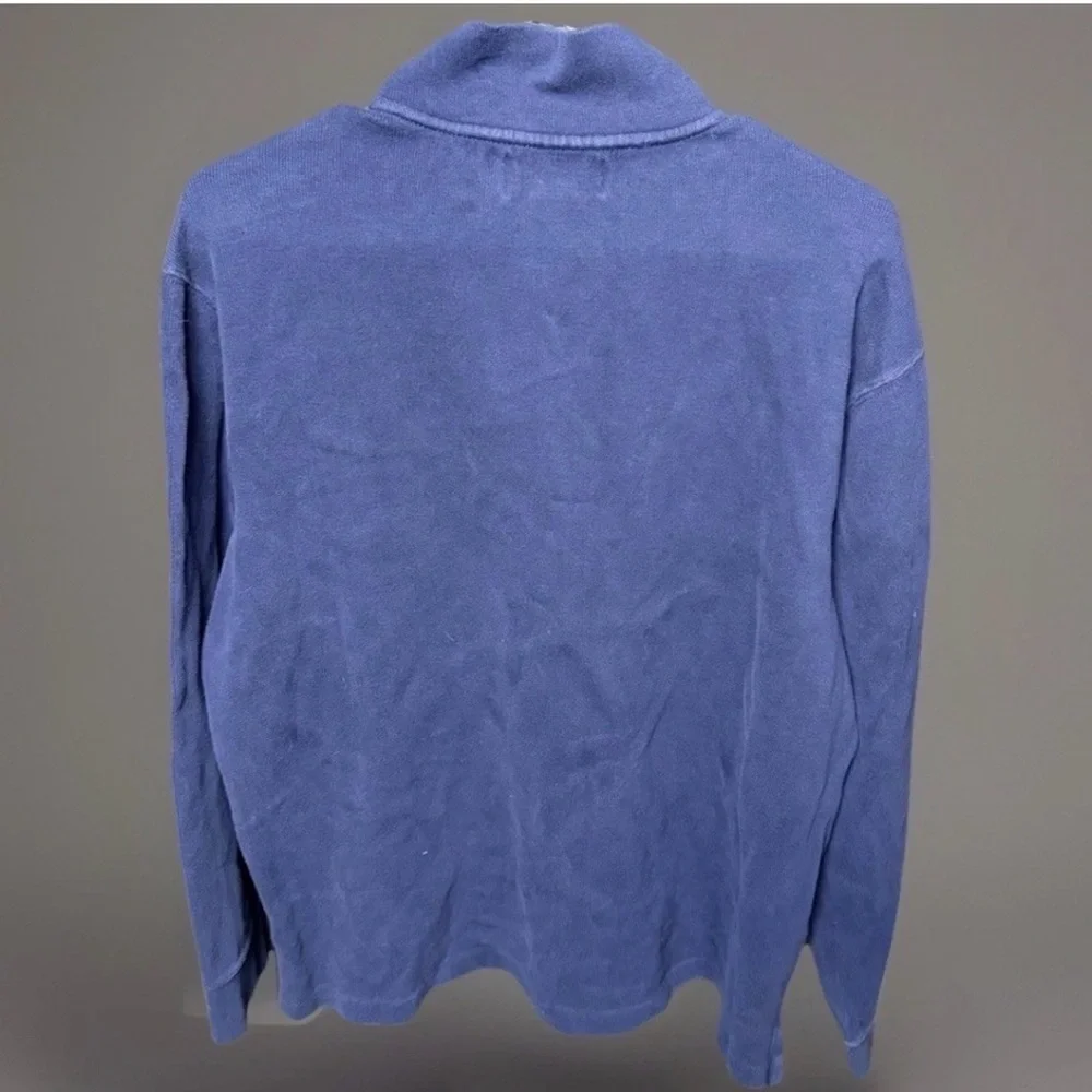 Polo Ralph Lauren Men’s 1/4 Zip Pullover Sweatshirt Blue Red Pony Logo Size L